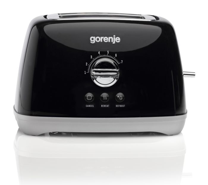 Тостер  Gorenje, 900Вт, пластик-металл, черный