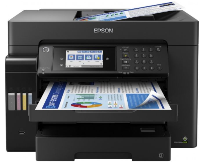 МФУ ink color A3 Epson EcoTank L15160 32_32 ppm Fax DADF Duplex USB Ethernet Wi-Fi 4 inks Pigment