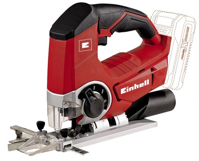 Лобзик Einhell TC-JS 18 Li-Solo, аккумуляторный PXC 18В, 2700 об/мин, ход 20мм, 1.63кг без АКБ и ЗП