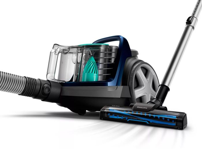 Пылесос Philips контейнерный 5000 series, 900Вт, конт пыль -1,5л, НЕРА, турбощётка, синий