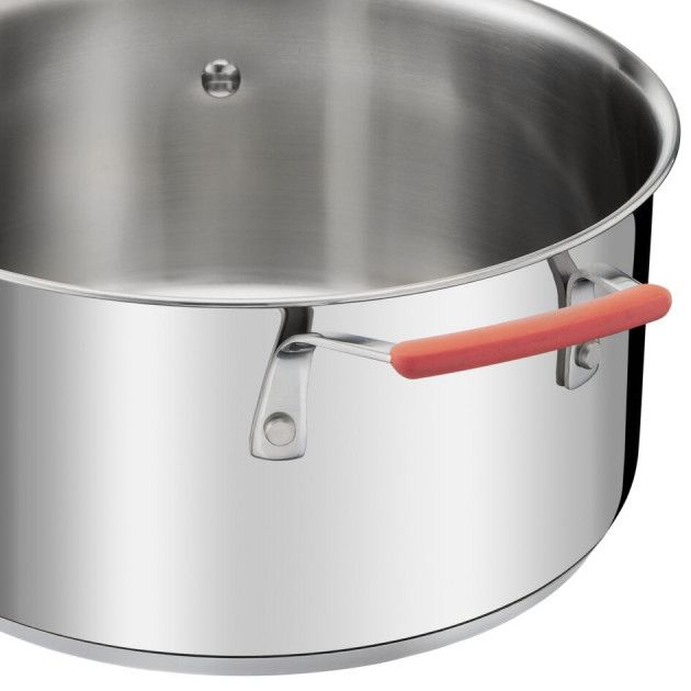 Набор посуды Tefal Opti Space, 6 предметов, нержавеющая сталь, силикон, стекло