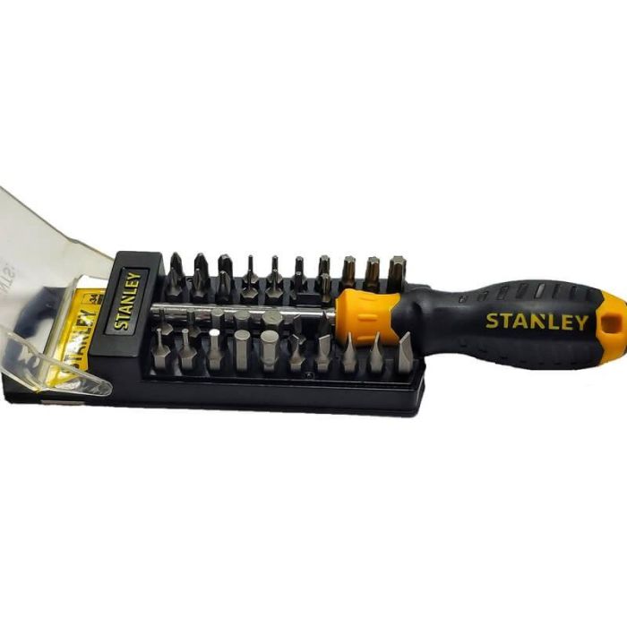 Викрутка Stanley Multibit набір 35шт, бітотримач 1/4", 34 біт, SL,PH,Torx,H, кейс