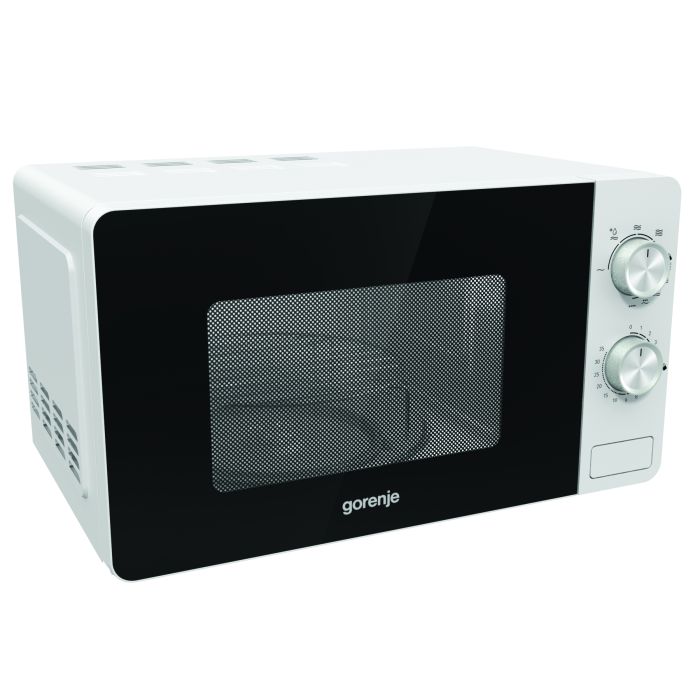Мікрохвильова піч Gorenje, 20л, мех. управл., 800Вт, гриль, білий
