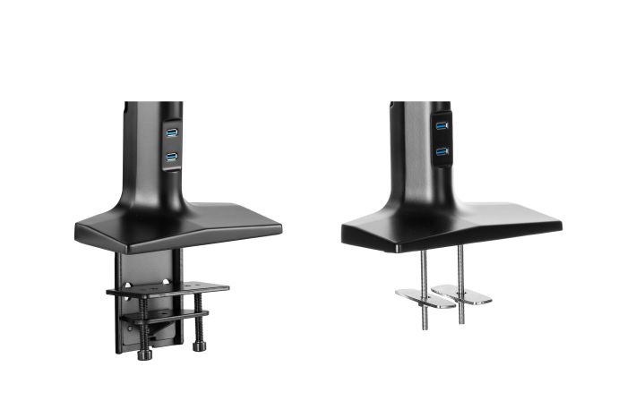Крепление монитора настольное 2E, 1 монитор 17-43", USB 3.0 x2