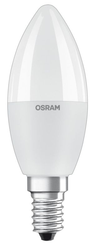 Лампа светодиодная OSRAM LED В40 5,5W (470Lm) 2700К+RGB E14 пульт ДУ