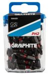 Біти GRAPHITE, набір 20шт, 1/4", ударні, PH2x25мм, сталь S2
