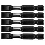 Биты Neo Tools, набор 5шт, 1/4", ударные, SL8х50мм, сталь S2