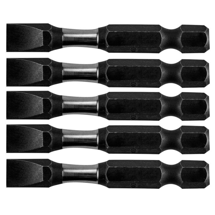 Біти Neo Tools, набір 5шт, 1/4", ударні, SL8х50мм, сталь S2
