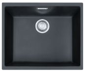 Мийка кухонна Franke Sirius, тектонайт, прямокутник, без крила, 525х440х200мм, чаша - 1, врізна,  SID 110-50 , чорний