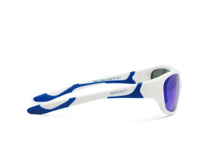 Дитячі сонцезахисні окуляри Koolsun Sport, 3-8р, біло-блакитний