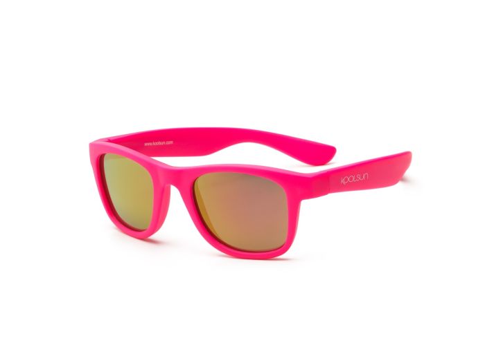 Детские солнцезащитные очки Koolsun Wave, 1-5р, неоново-розовый