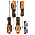Отвертки Neo Tools, набор 14шт, 10 бит, SL,PH,Torx, сталь CrV