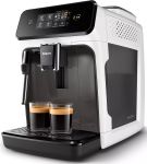 Кофемашина Philips Series 1200 1.8л, зерно + молоко, ручной капучинатор, авторецептов - 2, бело - черный