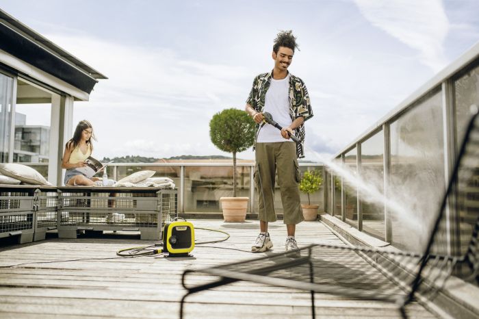 Минимойка высокого давления Karcher K Mini, 1400Вт, 110бар, 360л/час, шланг 5м, 3.9кг