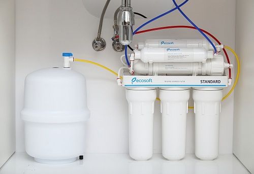 Фильтр обратного осмоса Ecosoft Standard 6-50M с минерализатором, мембрана 50gpd, кран капля
