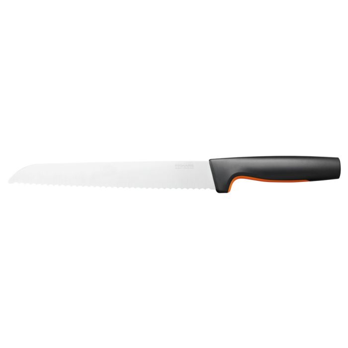 Кухонний ніж для хліба Fiskars Functional Form, 21.3см, нержавіюча сталь, пластик, чорний