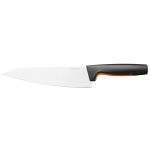 Кухонний ніж кухарський Fiskars Functional Form, великий, 19.9см, нержавіюча сталь, пластик, чорний