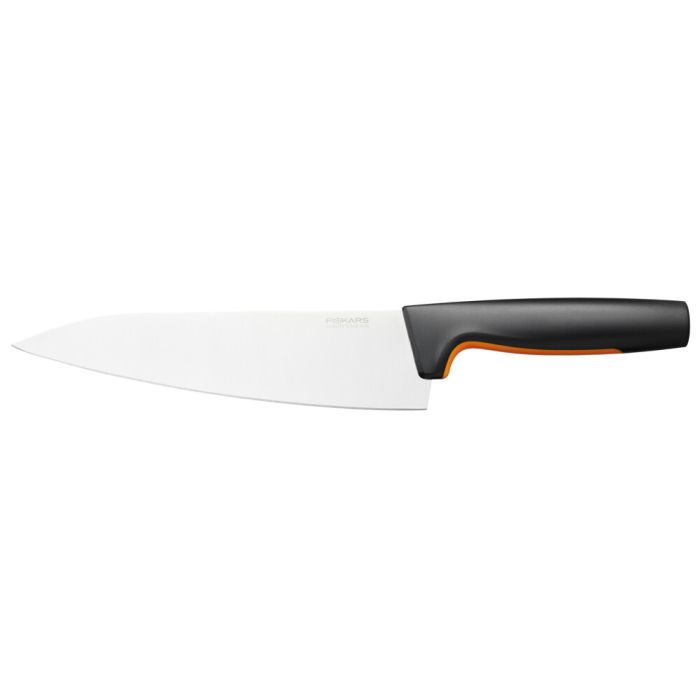 Кухонний ніж кухарський Fiskars Functional Form, великий, 19.9см, нержавіюча сталь, пластик, чорний