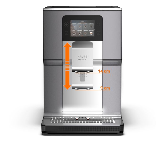 Кофемашина Krups Intuition Preference 3л, зерно, автомат.капучинатор, авторецептов - 8, серо-черный