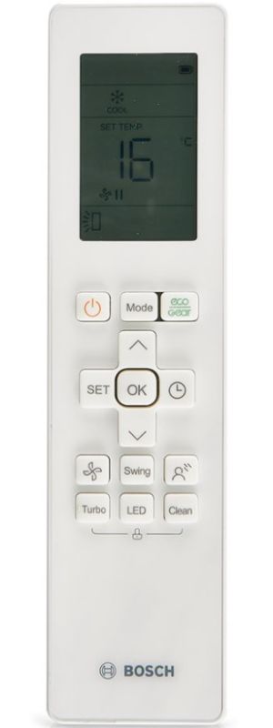 Кондиціонер Bosch Climate 3000i 70м2 інвертор 24000BTU 7.0кВт A++/A+ -15°С Wi-Fi-ready R32 білий