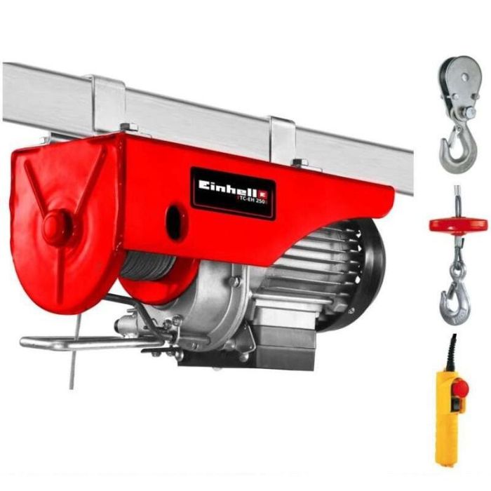 Тельфер електричний Einhell TC-EH 250 500Вт до 250кг трос 12м 9.55кг