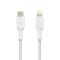 Кабель USB-C > Lightning заряджання/синхронізації Belkin 2м, 30Вт, Type-C, плетений, білий