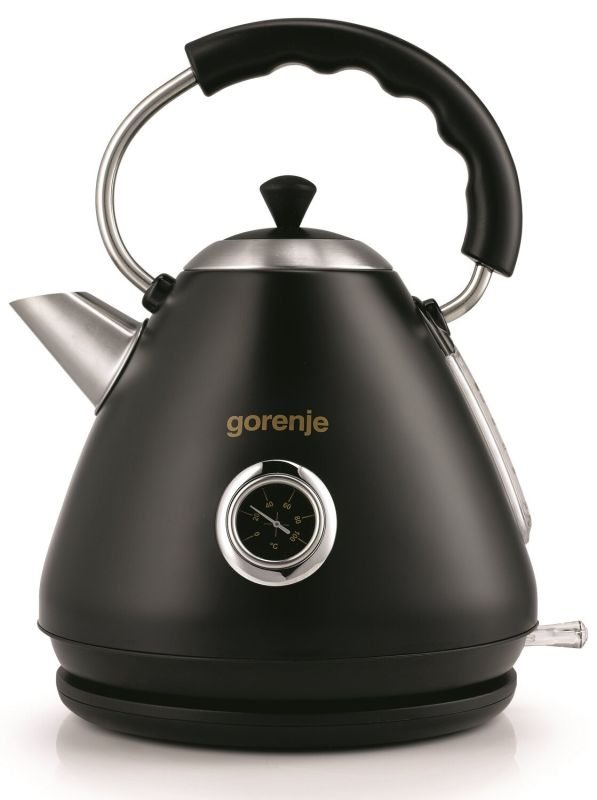 Электрочайник Gorenje 1.7л, пластик, черный
