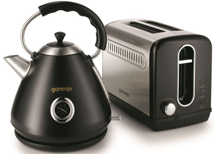Электрочайник Gorenje 1.7л, пластик, черный