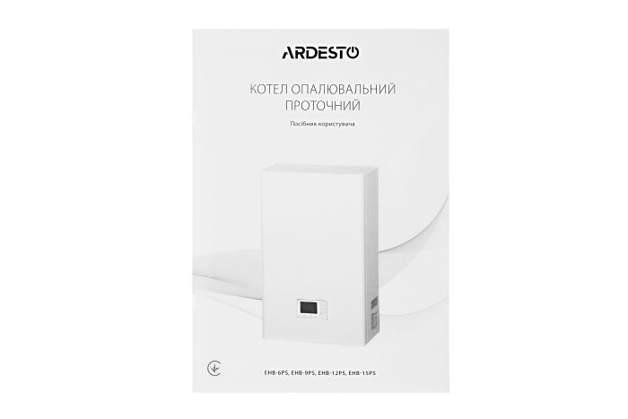 Котёл электро Ardesto 15кВт 380V одноконтурный с насосом программируемый