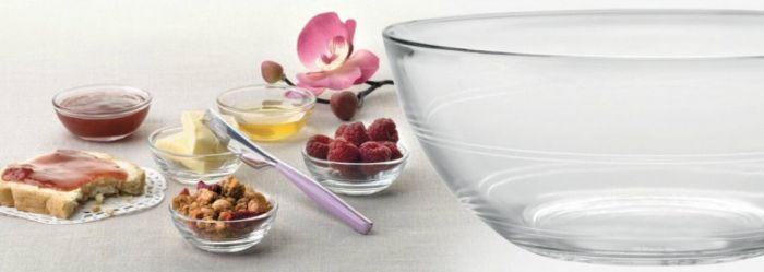 Салатник Duralex Lys, 925мл, 17см, стекло, прозрачный