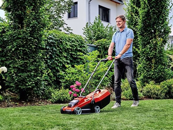 Газонокосилка аккумуляторная Einhell PXC GE-CM 18/32 Li 18В 32см 25л 30-70мм 8.5кг (без АКБ и ЗУ)
