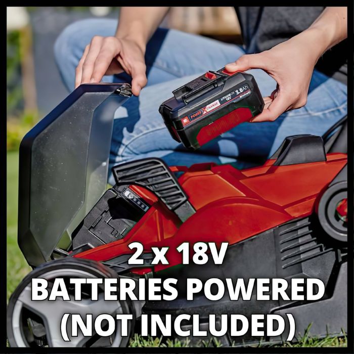 Газонокосилка аккумуляторная Einhell PXC GE-CM 36/34-1 Li 36В(18+18) 33см 30л 20-65мм 11.9кг (без АКБ и ЗУ)