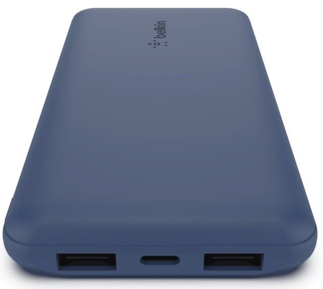 Портативное зарядное устройство Power Bank Belkin 10000мАч, 15Вт, 2хUSB-A/USB-C, синий
