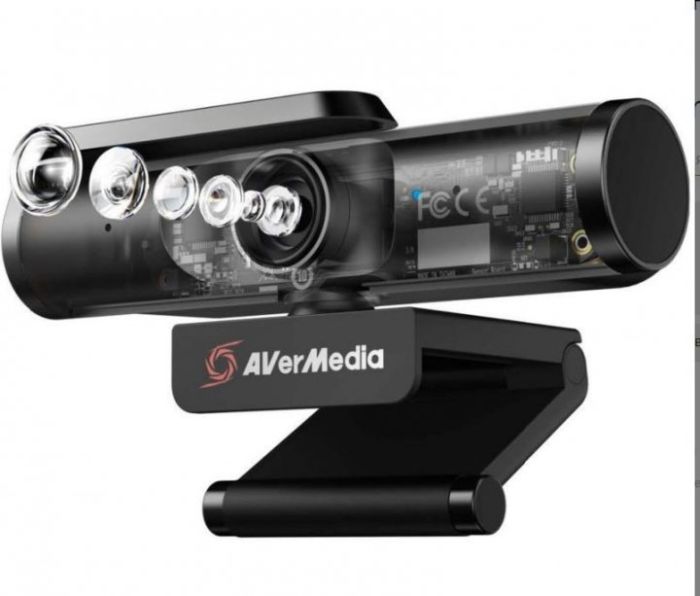Вебкамера AVerMedia PW513 4K, 30fps, fixed focus, чорний
