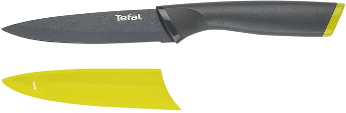 Кухонний ніж універсальний Tefal Fresh Kitchen, 12см, з чохлом, нержавіюча сталь, пластик, сірий