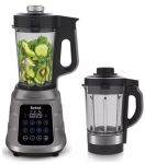 Блендер Tefal стаціонарний Ultrablend Vacuum Boost 1300Вт, чаша-2500мл, вакуумний, доп чаша 1400, сріблясто-чорний