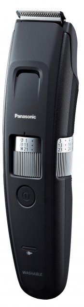 Триммер Panasonic для бороды и усов, сеть+акум., насадок-4, сталь, черный