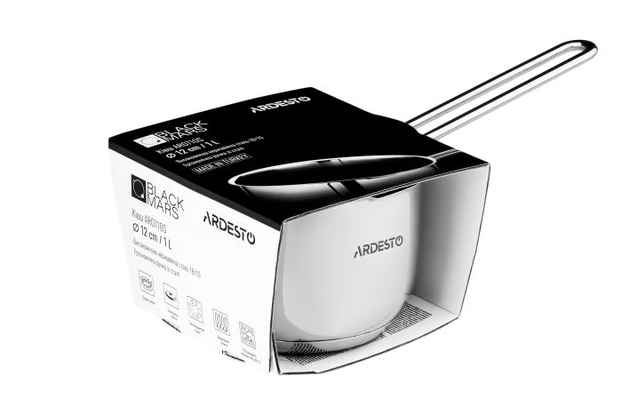 Ковш Ardesto Black Mars, 1л, нержавеющая сталь
