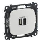 Розетка USB-A+USB-С Legrand Valena ALLURE, 3А, 5V, білий