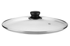 Кришка Ardesto Gemini Gourmet, 28см, термостійке скло, нержавіюча сталь, бакеліт