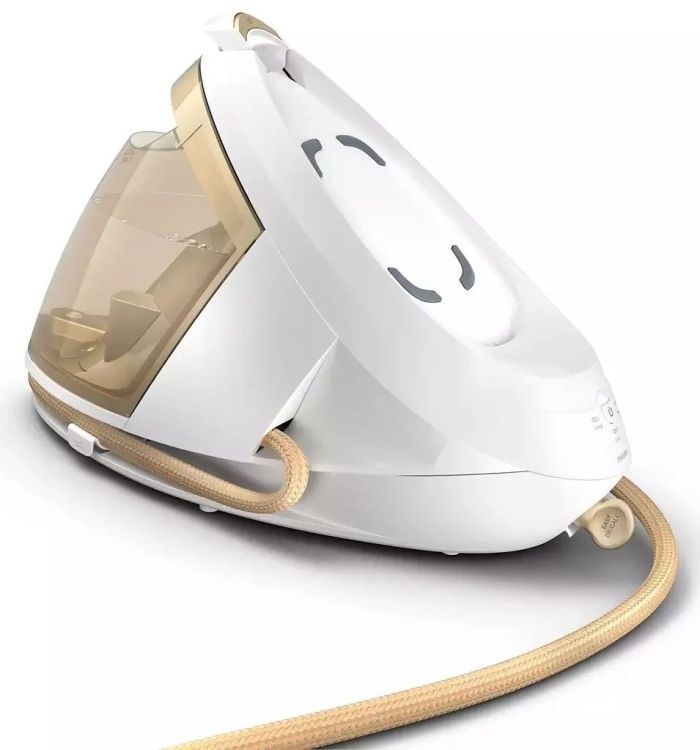 Праска-парогенератор Philips PerfectCare 8000 Series, 2700Вт, 1800мл, паровий удар -600гр, постійна пара - 170гр, нерж. сталь, біло-золотий