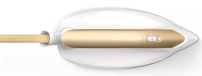 Праска-парогенератор Philips PerfectCare 8000 Series, 2700Вт, 1800мл, паровий удар -600гр, постійна пара - 170гр, нерж. сталь, біло-золотий