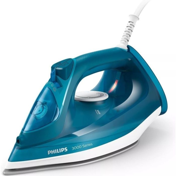 Утюг Philips 3000 series, 2600Вт, 300мл, паровой удар -200гр, постоянный пар - 40гр, керам. подошва, синий