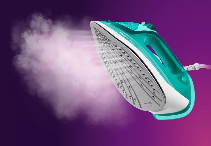 Утюг Philips 3000 series, 2400Вт, 300мл, паровой удар -180гр, постоянный пар - 40гр, керам. подошва, бирюзовый