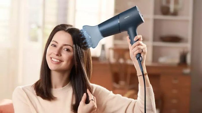 Фен Philips 5000 Series, 2300Вт, режимов-3, дифузор, иониз-я, хол. обдув, темно-синий