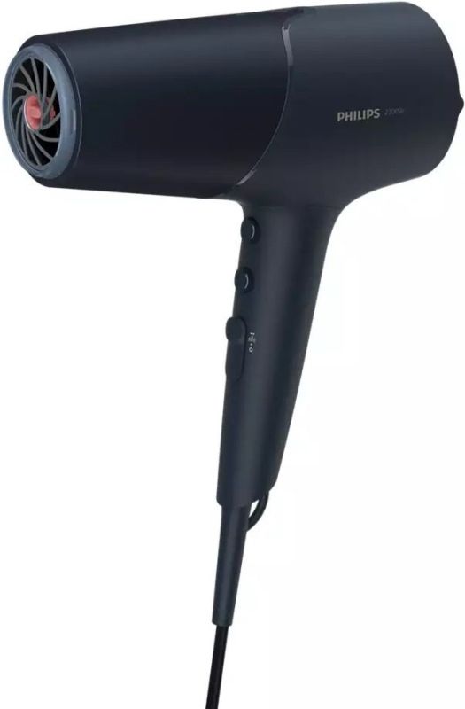 Фен Philips 5000 Series, 2300Вт, 3 режими, дифузор, іоніз-я, хол. обдув, темно-синій