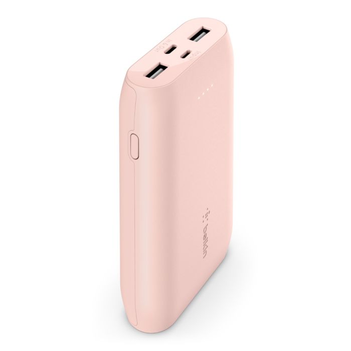 Портативное зарядное устройство Power Bank Belkin 10000mAh 15W Dual USB-A, USB-C Rose Gold