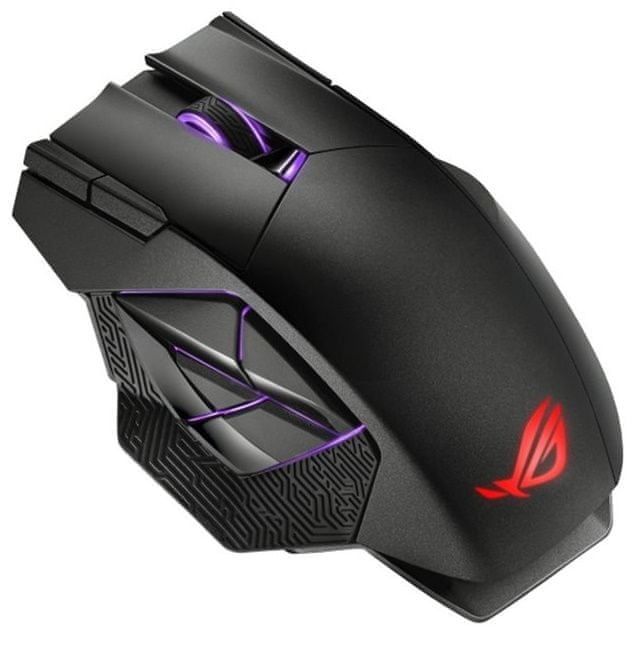 Мышь ASUS ROG Spatha X, RGB, USB-A/WL, чёрный