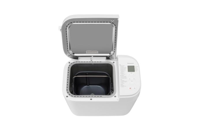 Хлібопічка Panasonic 550Вт, програм-21, макс.вага -1.25кг, форма-прямокутник, пластик, білий