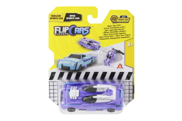 Машинка-трансформер Flip Cars 2 в 1 Спорткары, Атомный спорткар и Спорткар кабриолет